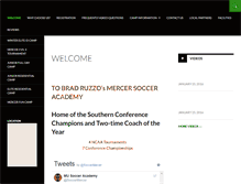 Tablet Screenshot of mercerboyssocceracademy.com